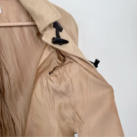 Talbots Womens 12 Pure Camel Hair Brown Short Peacoat Jacket - Picture 16 of 16